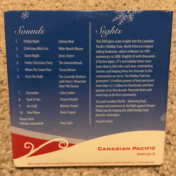 🎁5/10.00, CP Sights and Sounds from the 2008 Holiday Train CD and DVD - Picture 4 of 9